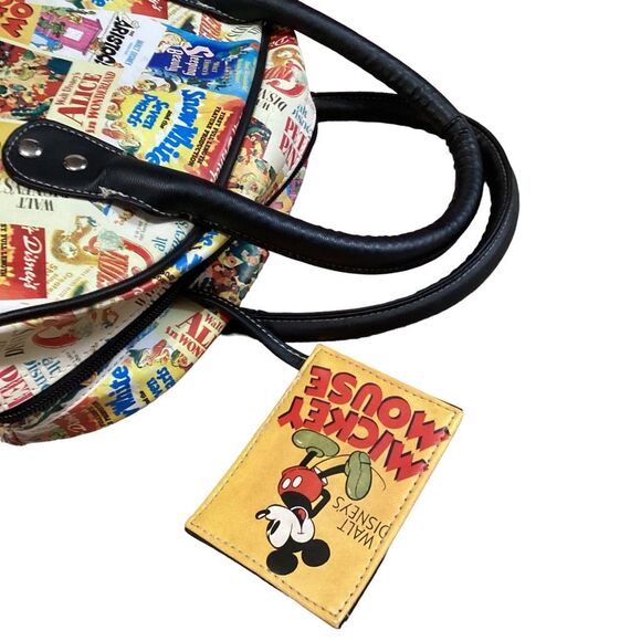 Disney Park Resort Mickey Mouse Small Duffle Hand Bag with Attached ID Wallet Vi - Picture 8 of 9